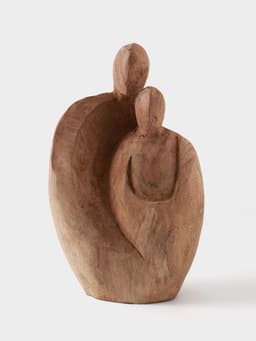 Абстракция «Семья», 16×7×26 см, манговое дерево