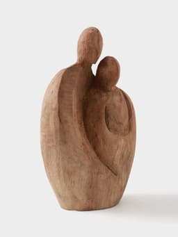 Абстракция «Семья», 16×7×26 см, манговое дерево