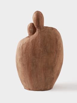 Абстракция «Семья», 16×7×26 см, манговое дерево