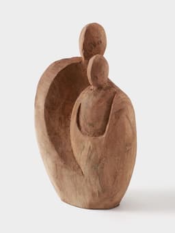 Абстракция «Семья», 16×7×26 см, манговое дерево