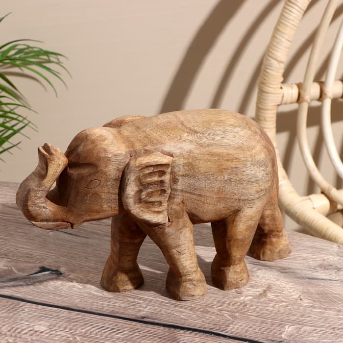 Сувенир «Слоник», 24×8×20.5 см, манговое дерево
