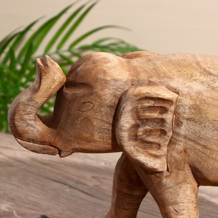 Сувенир «Слоник», 24×8×20.5 см, манговое дерево