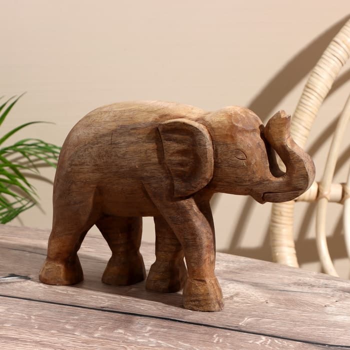 Сувенир «Слоник», 24×8×20.5 см, манговое дерево