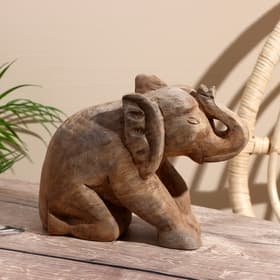 Сувенир «Слоник», 26×8×20.5 см, манговое дерево