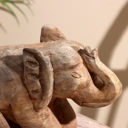 Сувенир «Слоник», 26×8×20.5 см, манговое дерево