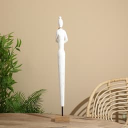 Сувенир на подставке «Девушка», 10×10×75 см, манговое дерево