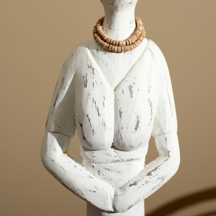 Сувенир на подставке «Девушка», 10×10×75 см, манговое дерево