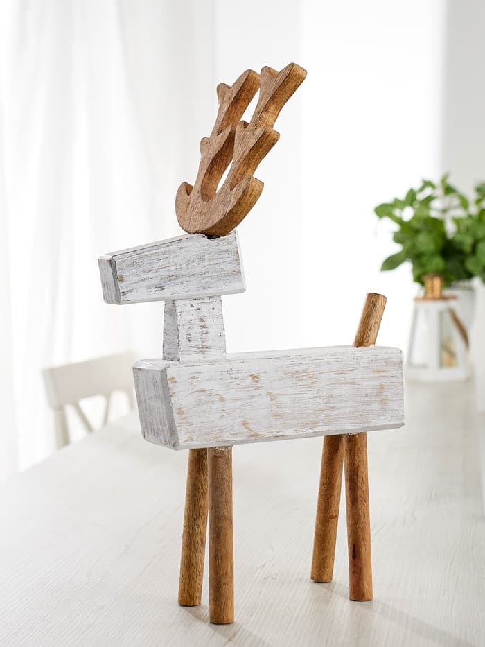 Сувенир «Олень», 25×14.5×43 см, манговое дерево