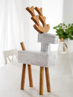 Сувенир «Олень», 25×14.5×43 см, манговое дерево