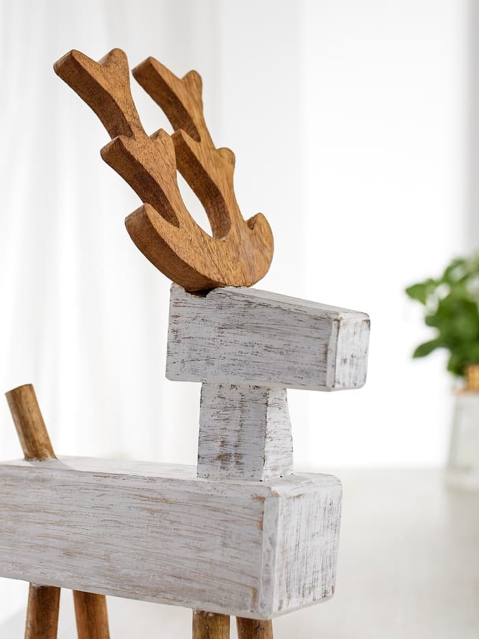 Сувенир «Олень», 25×14.5×43 см, манговое дерево