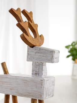 Сувенир «Олень», 25×14.5×43 см, манговое дерево