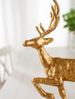 Сувенир «Олень», 26.5×13×36 см, полимерная смола, манговое дерево