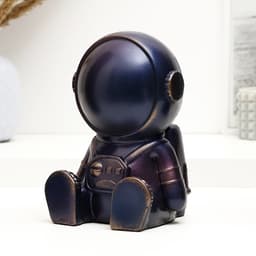 Копилка для денег «Космонавт», синий, 18 см