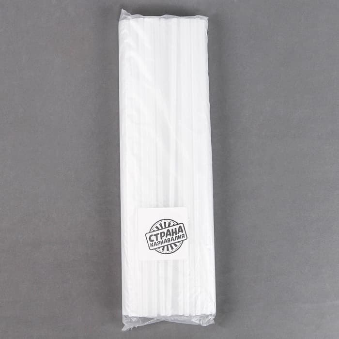 Палочки для шаров, d=5 мм, цвет прозрачный, 100 шт.