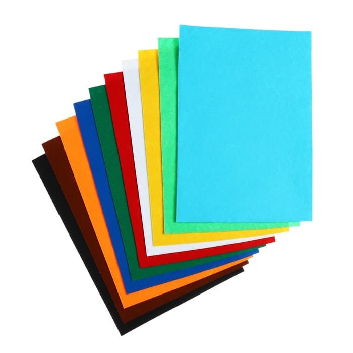 Набор фетра Calligrata, А4, 10 листов, 10 цветов, толщина-2 мм, мягкий, самоклеящийся