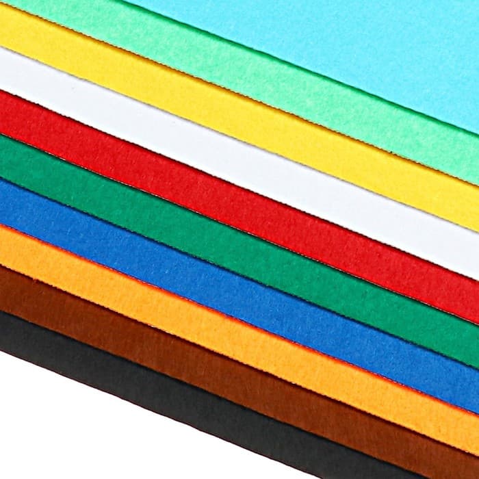 Набор фетра Calligrata, А4, 10 листов, 10 цветов, толщина-2 мм, мягкий, самоклеящийся