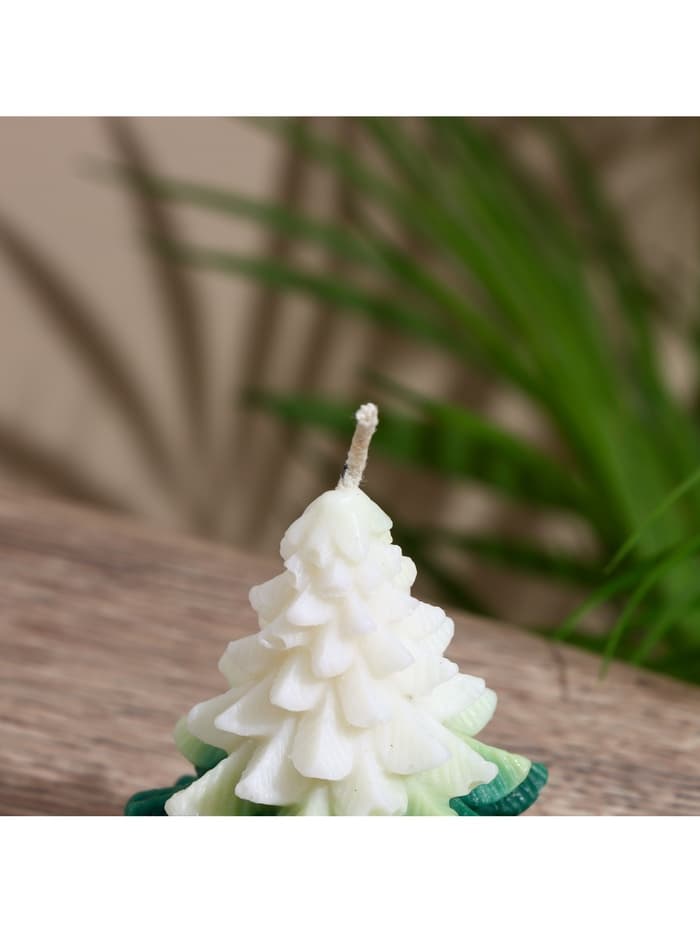 Свеча новогодняя «Ёлка», 5×5×9.5 см, соевый воск