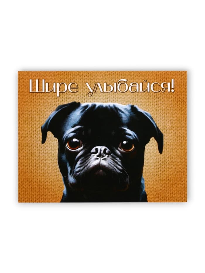 Мини-открытка «Шире улыбайся!» 9×7 см
