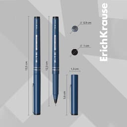 Ручка капиллярная ErichKrause F-15 Stick Classic, узел 0.6 мм, чернила чёрные, длина линии письма 400 метров