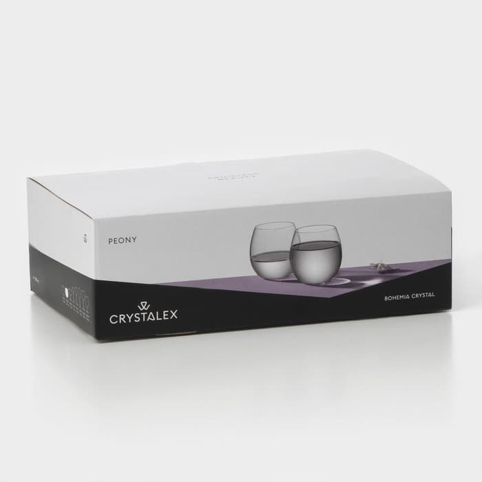 Набор стаканов «Пион», 380 мл, 6 шт., стекло, прозрачный