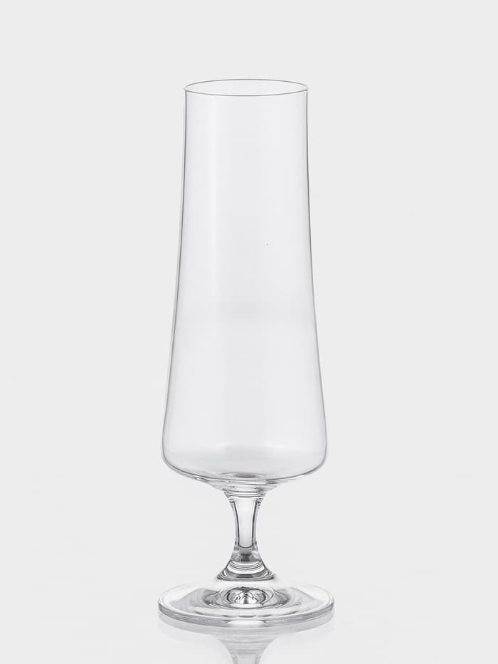 Бокалы для шампанского «Экстра», 215 мл, набор 6 шт., стекло, прозрачные