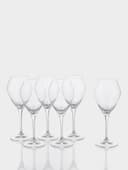 Бокалы для вина «Брависсимо», 420 мл, набор 6 шт., стекло, прозрачные