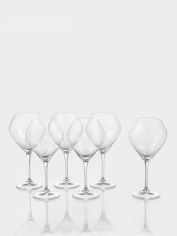 Бокалы для вина «Брависсимо», 620 мл, набор 6 шт., стекло, прозрачные