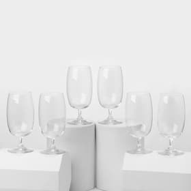 Пивные бокалы «Баблс», 480 мл, набор 6 шт., стекло, прозрачные