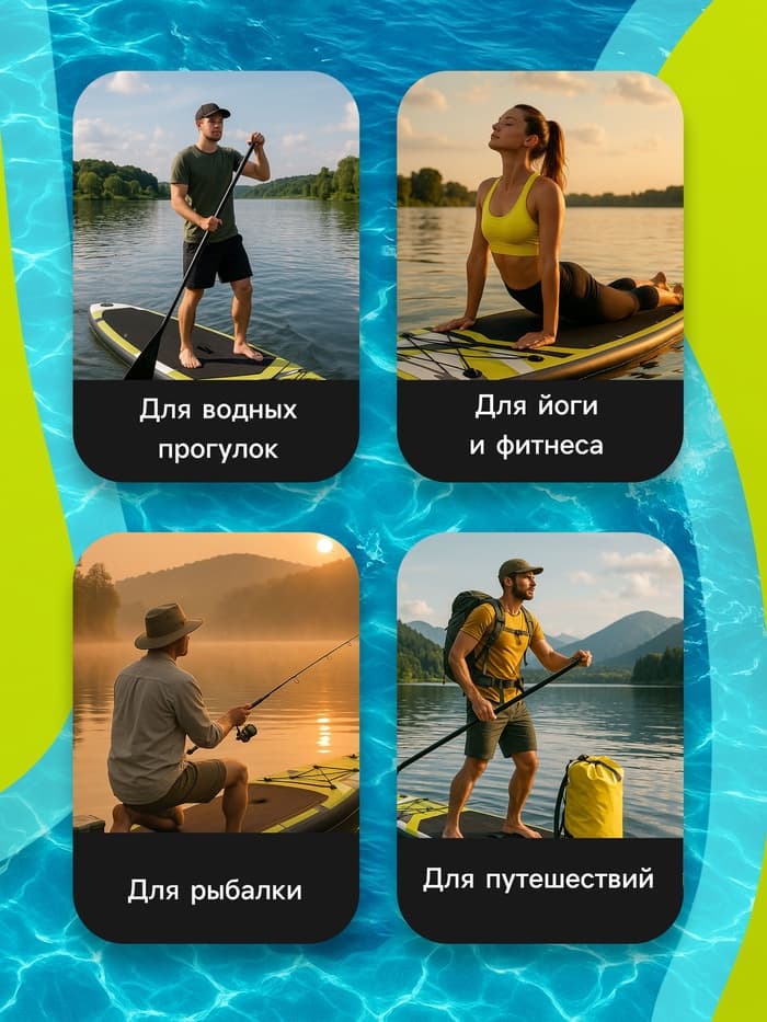 Сапборд гоночный KELPIE 10.6", 320×80×15 см