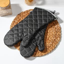 Набор прихваток «Профи», 2 шт., 41×17×2.5 см, чёрный