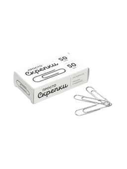 Скрепки канцелярские GLOBUS, 50 мм, 50 шт., без покрытия