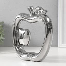 Фигурка керамика «Абстракция. Яблоки», серебро, 17×5.5×20.5 см