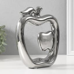 Фигурка керамика «Абстракция. Яблоки», серебро, 17×5.5×20.5 см