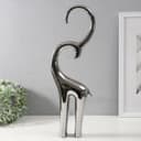 Фигурка керамика «Антилопа», серебро, 6×13×47.5 см