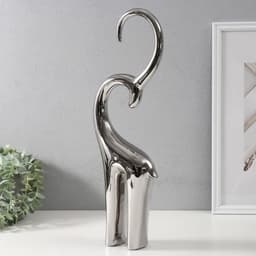 Фигурка керамика «Антилопа», серебро, 6×13×47.5 см