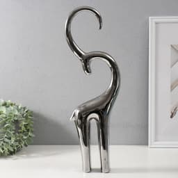 Фигурка керамика «Антилопа», серебро, 6×13×47.5 см