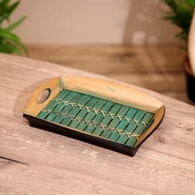 Поднос из бамбука, 25×18×4 см