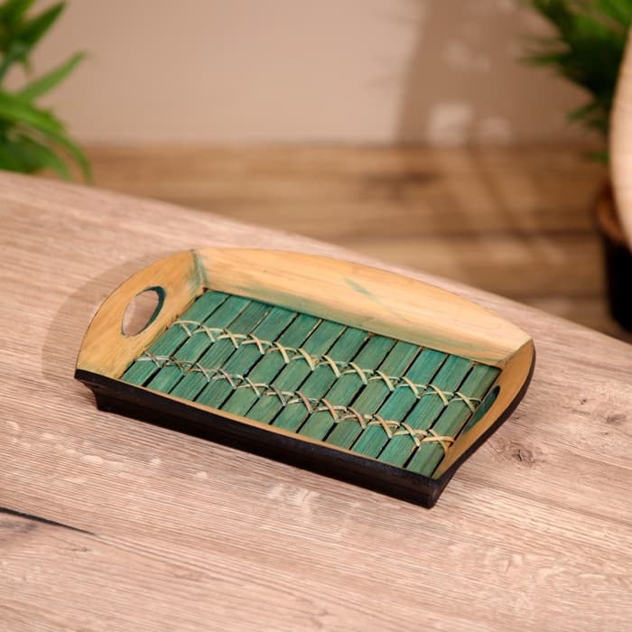 Поднос из бамбука, 25×18×4 см