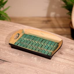 Поднос из бамбука, 25×18×4 см