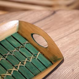 Поднос из бамбука, 25×18×4 см