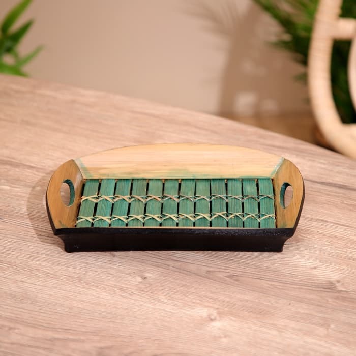 Поднос из бамбука, 25×18×4 см