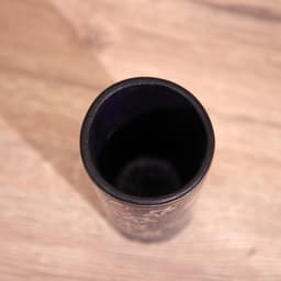 Баночка деревянная, 7×7×12 см, батик