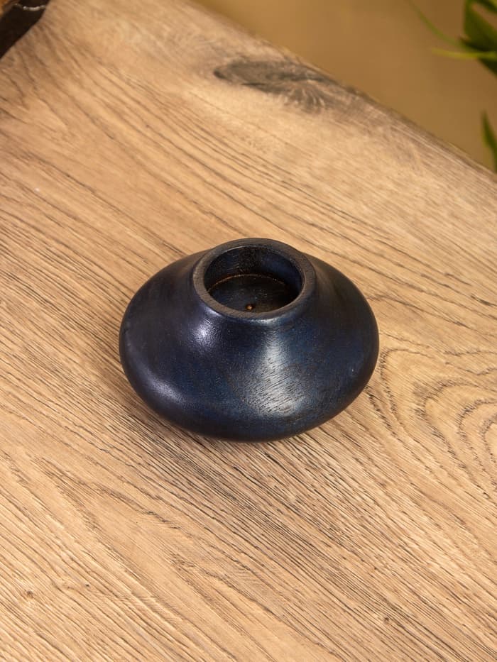 Подсвечник деревянный 11×11×5 см