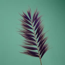 Сухоцвет на бамбуковом стебле, 250 см, фиолетовый