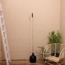 Сухоцвет на бамбуковом стебле, 150 см, фиолетовый