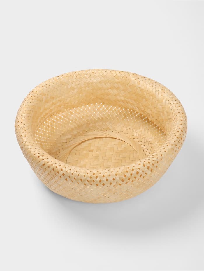 Корзинка плетёная, 40×40×18 см, бамбук