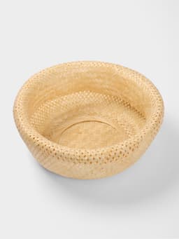 Корзинка плетёная, 40×40×18 см, бамбук