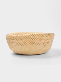 Корзинка плетёная, 40×40×18 см, бамбук