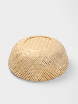 Корзинка плетёная, 40×40×18 см, бамбук