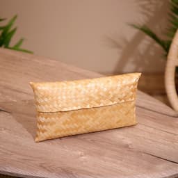 Шкатулка плетёная, 30×18×5 см, бамбук